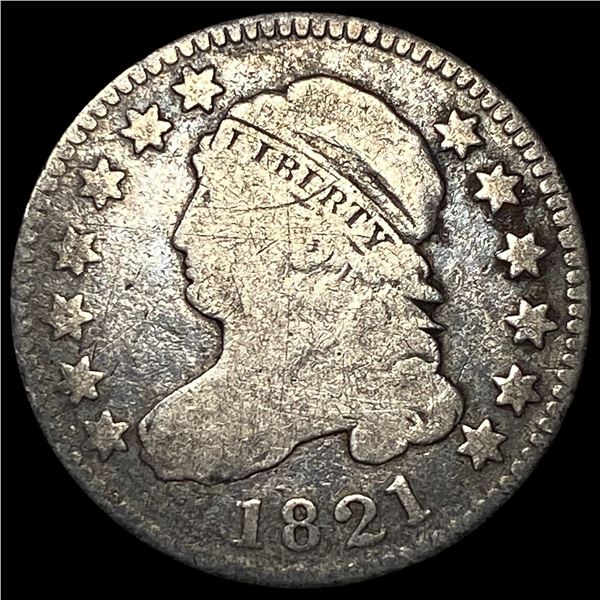 1821 Capped Bust Dime LIGHTLY CIRCULATED