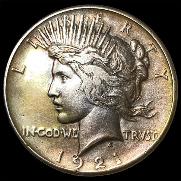1921 Silver Peace Dollar NEARLY UNCIRCULATED