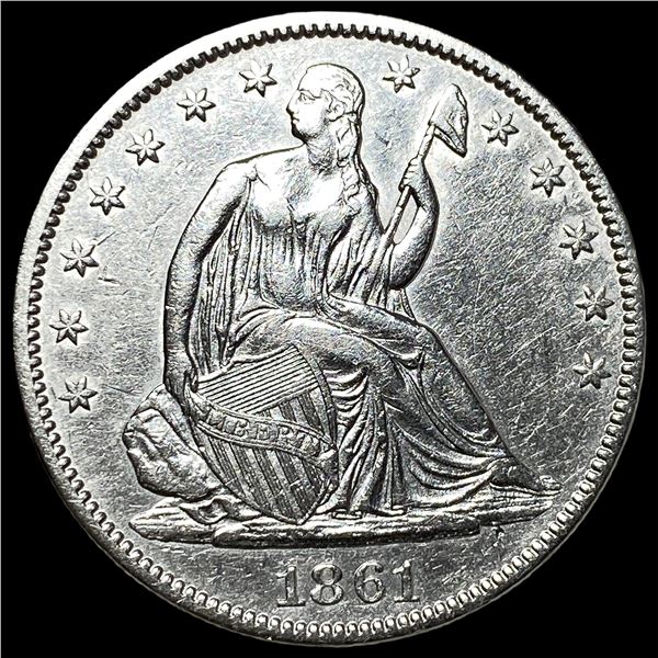 1861 Seated Liberty Half Dollar UNCIRCULATED
