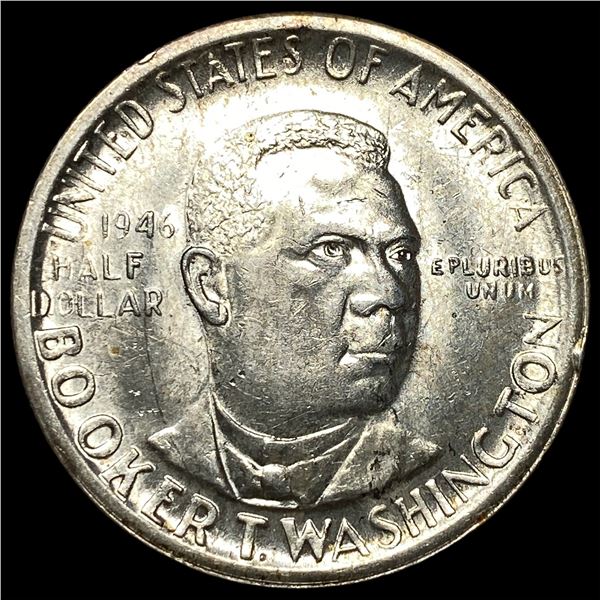 1946-S Silver Half Dollar Booker T. Washington UNCIRCULATED