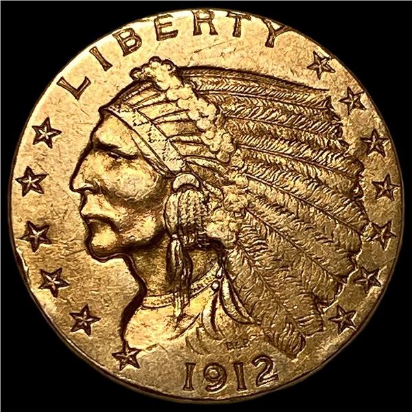 1912 Indian Head Gold $2.50 Quarter Eagle UNCIRCULATED