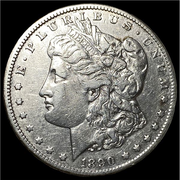1890-CC Silver Morgan Dollar NEARLY UNCIRCULATED