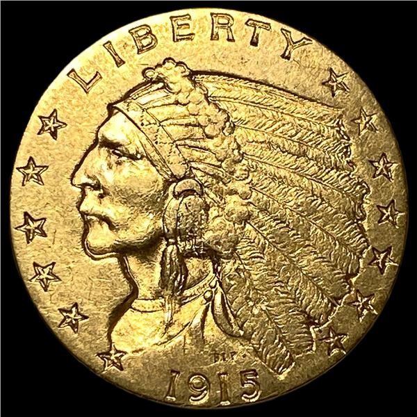 1915 Indian Head Gold $2.50 Quarter Eagle UNCIRCULATED