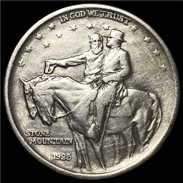 1925 Stone Mountain Silver Half Dollar NEARLY UNCIRCULATED