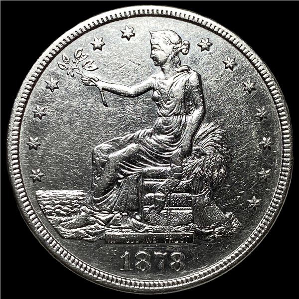 1878-S Silver Trade Dollar CLOSELY UNCIRCULATED