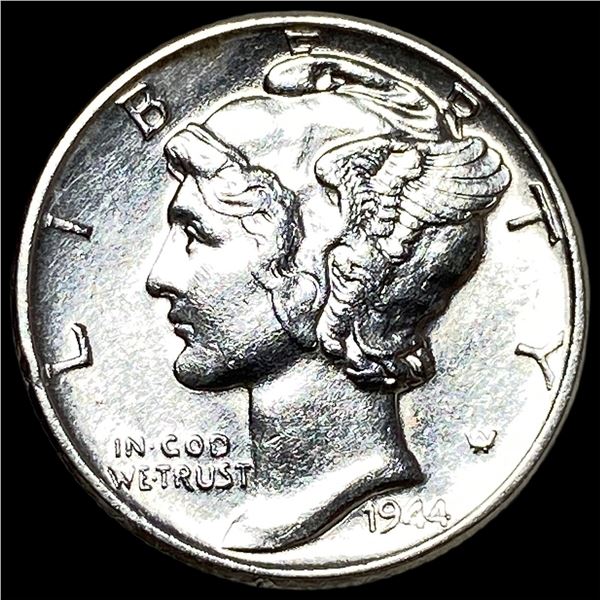 1944 Silver Mercury Dime CHOICE BU