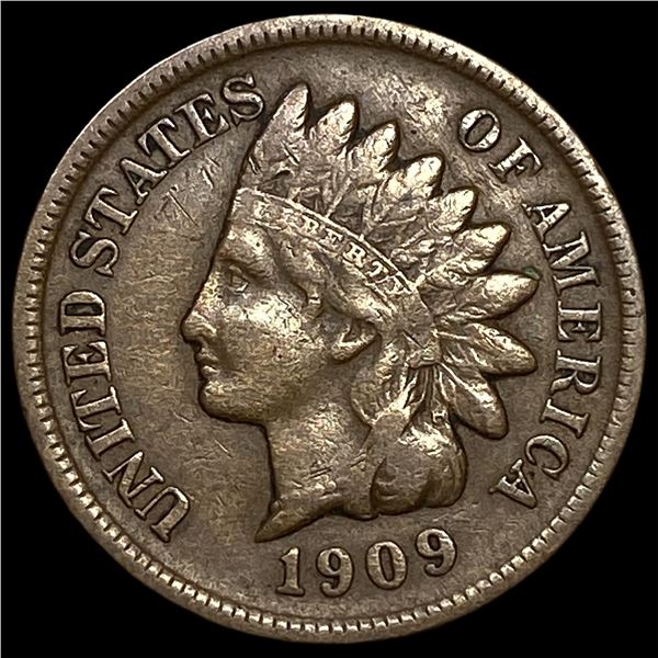 1909-S Indian Head Cent NEARLY UNCIRCULATED