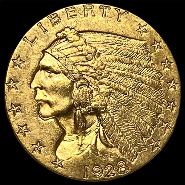 1928 Indian Head Gold $2.50 Quarter Eagle UNCIRCULATED