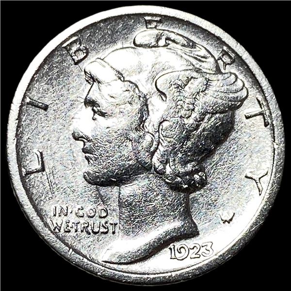 1923-S Silver Mercury Dime CHOICE AU