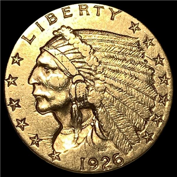 1926 Indian Head Gold $2.50 Quarter Eagle UNCIRCULATED