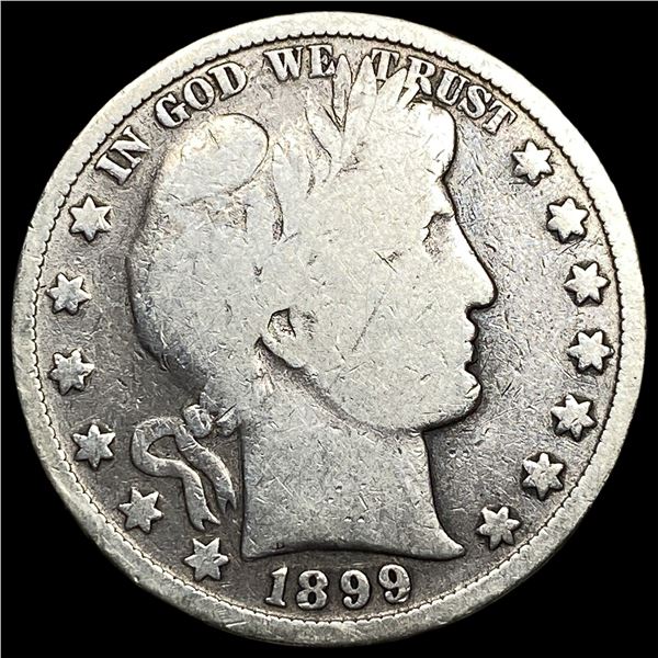 1899 Silver Barber Half Dollar ABOUT UNCIRCULATED