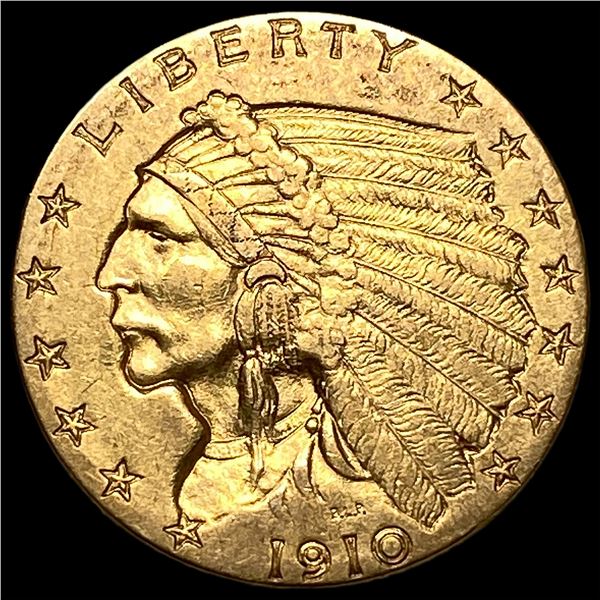 1910 Indian Head Gold $2.50 Quarter Eagle UNCIRCULATED