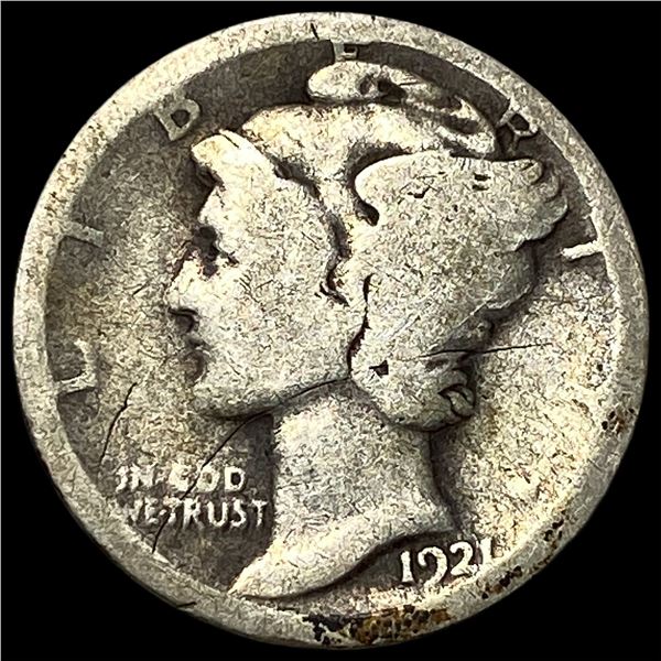 1921 Mercury Dime LIGHTLY CIRCULATED