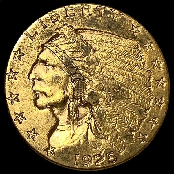 1925 Indian Head Gold $2.5 Quarter Eagle UNCIRCULATED