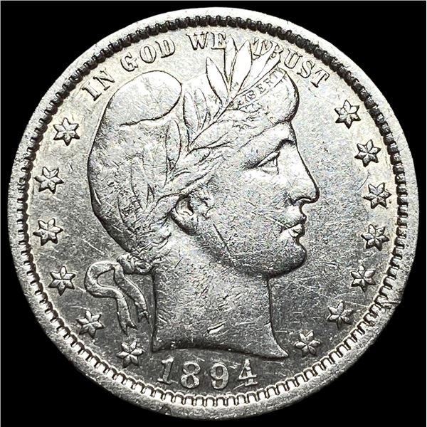 1894 Silver Barber Quarter UNCIRCULATED