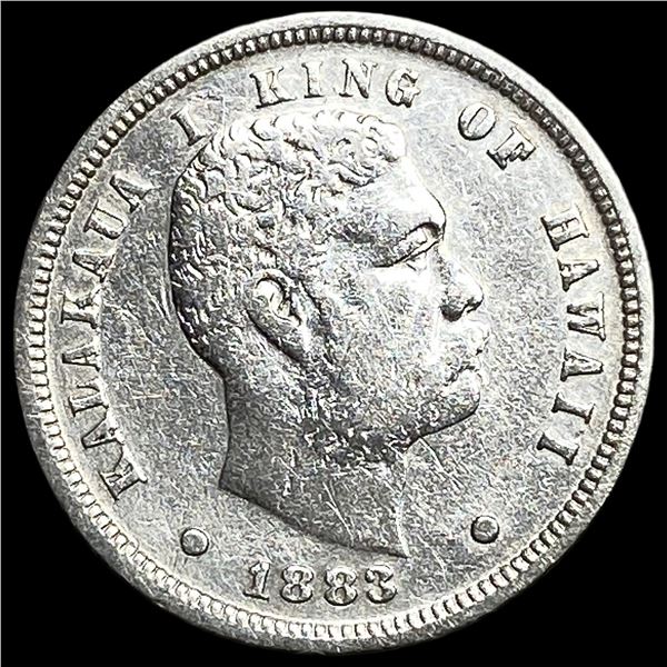 1883 Silver Dime Hawaii CLOSELY UNCIRCULATED