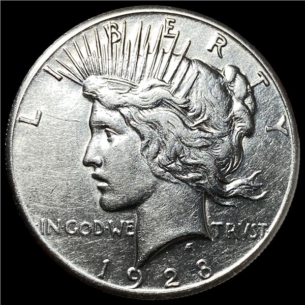 1928 Silver Peace Dollar CHOICE AU