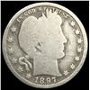 Image 1 : 1897 Silver Barber Quarter NICELY CIRCULATED