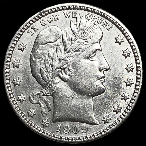 1909-S Silver Barber Quarter UNCIRCULATED