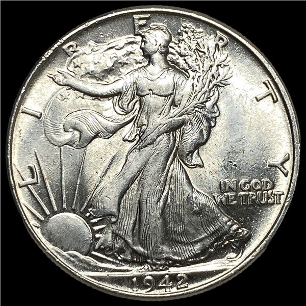 1942-S Silver Walking Liberty Half Dollar UNCIRCULATED