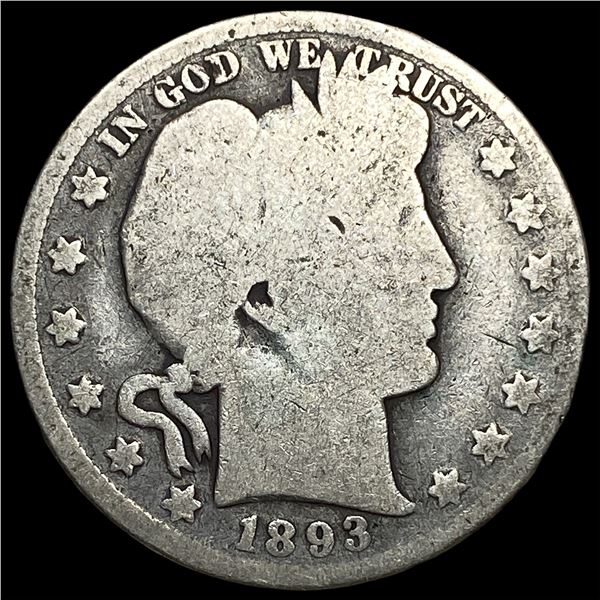 1893 Silver Barber Half Dollar NICELY CIRCULATED