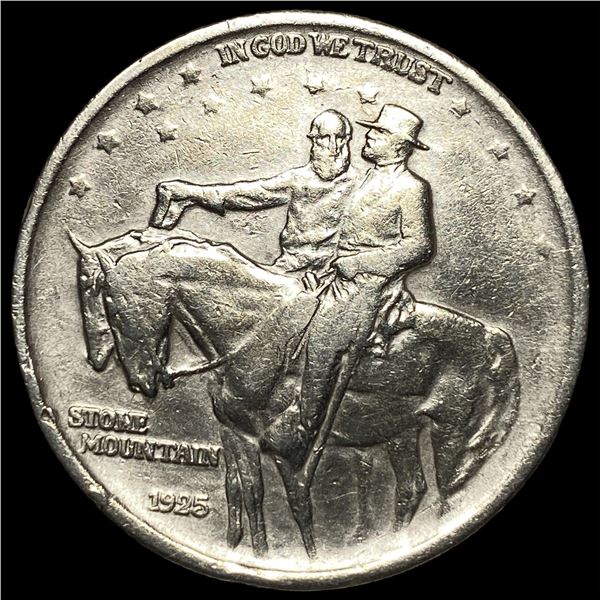 1925 Silver Half Dollar Stone Mountain NEARLY UNCIRCULATED