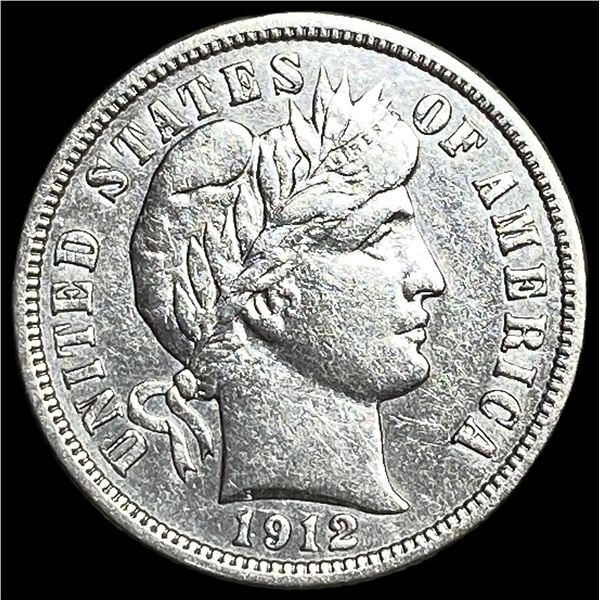 1912 Silver Barber Dime CLOSELY UNCIRCULATED