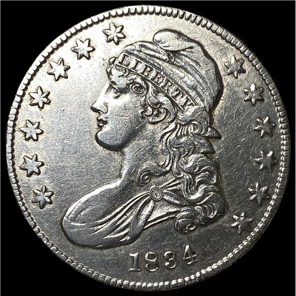 1834 Silver Capped Bust Half Dollar CLOSELY UNCIRCULATED