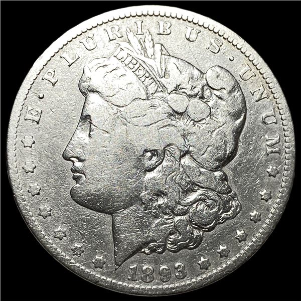 1893-CC Silver Morgan Dollar LIGHTLY CIRCULATED