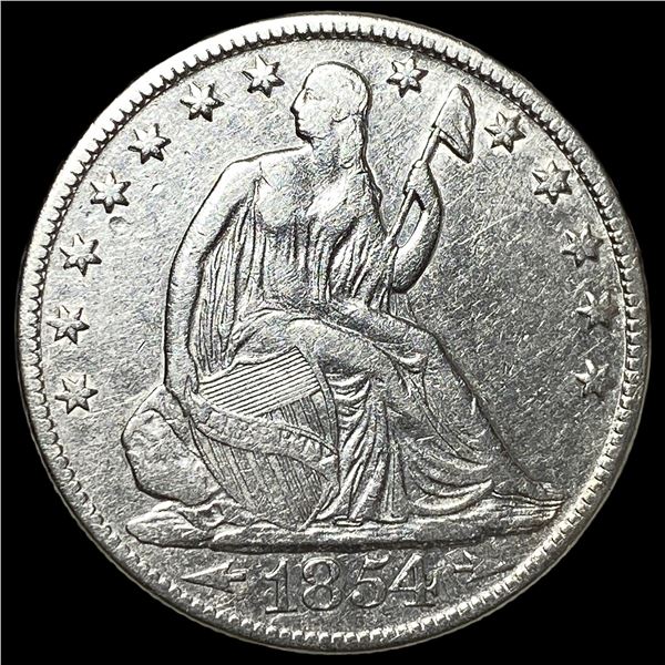 1854-O Silver Half Dollar CLOSELY UNCIRCULATED