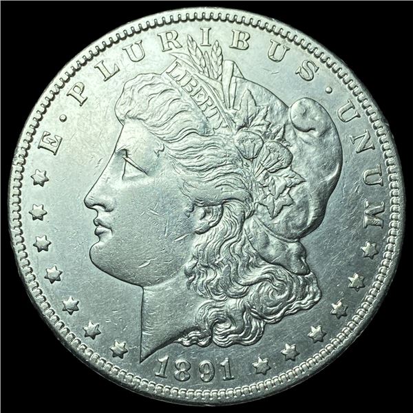 1891-CC Silver Morgan Dollar NEARLY UNCIRCULATED