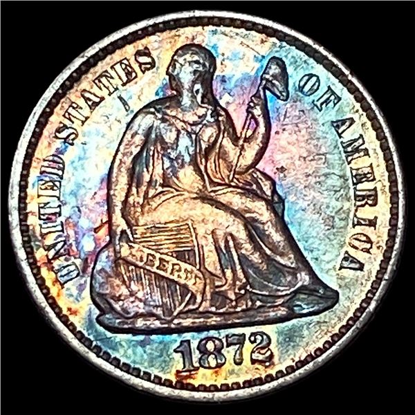 1872 Silver Half Dime UNCIRCULATED