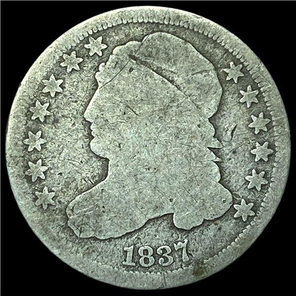 1837 Capped Bust Half Dollar LIGHTLY CIRCULATED