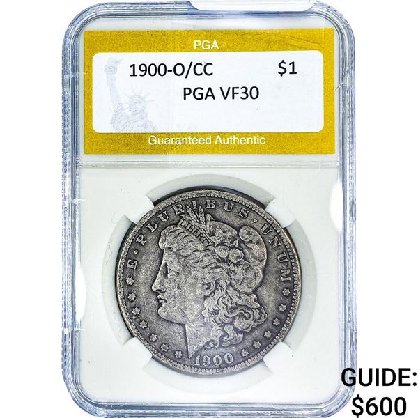1900-O/CC Morgan Silver Dollar PGA VF30