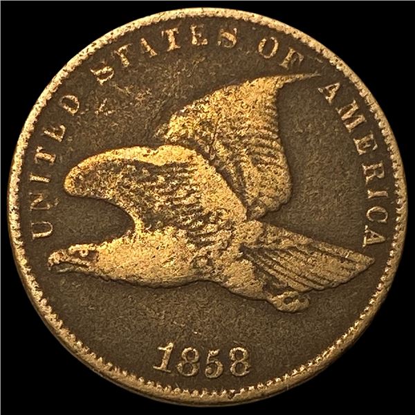 1858 Copper-Nickel Flying Eagle Cent LIGHTLY CIRCULATED