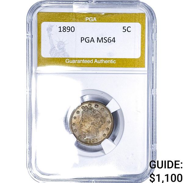 1890 Liberty Victory Nickel PGA MS64