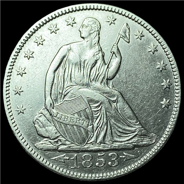 1853 Arrows Seated Liberty Half Dollar UNCIRCULATED