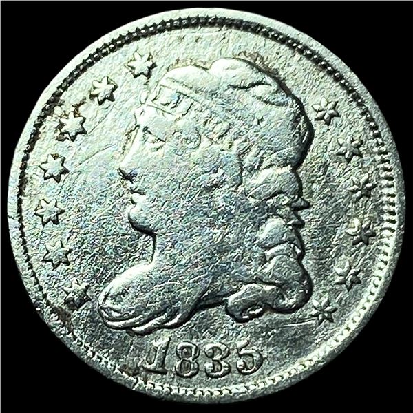 1835 Capped Bust Silver 5 Cents LIGHTLY CIRCULATED