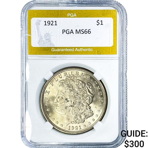1921 Morgan Silver Dollar PGA MS64