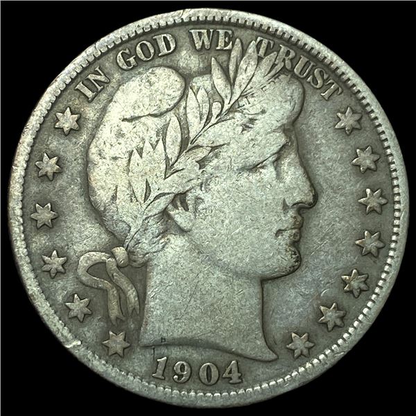 1904 Barber Half Dollar ABOUT UNCIRCULATED