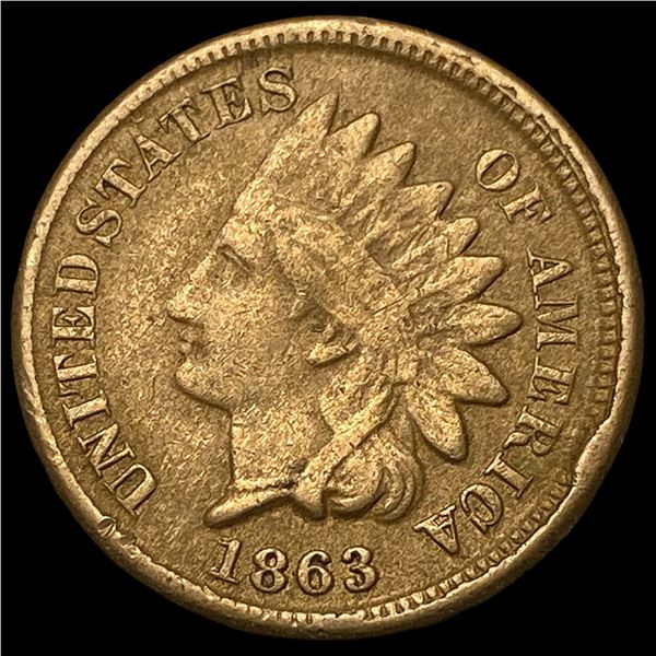1863 Indian Head Cent LIGHTLY CIRCULATED