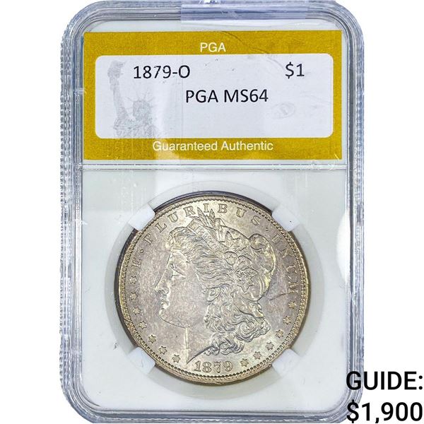 1879-O Morgan Silver Dollar PGA MS64