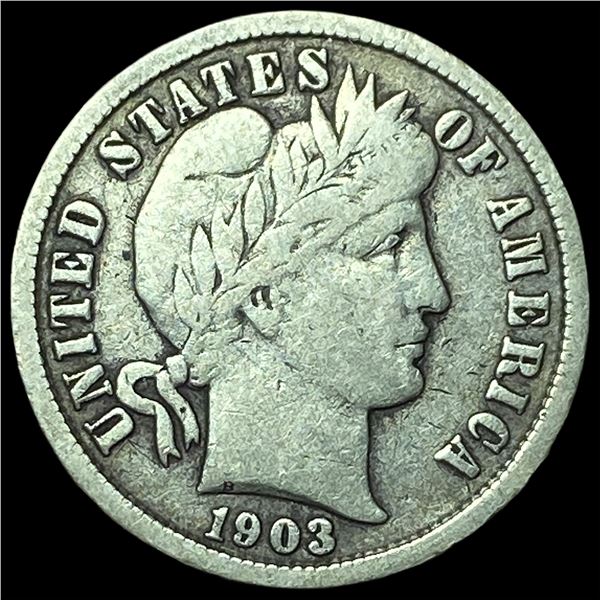 1903-O Silver Barber Dime LIGHTLY CIRCULATED