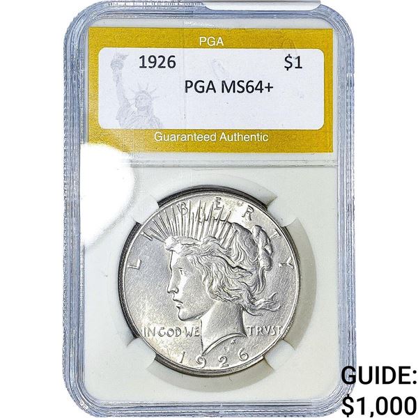 1926 Silver Peace Dollar PGA MS64+