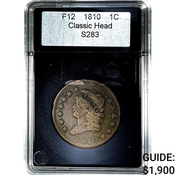 1810 Classic Head Large Cent  F12
