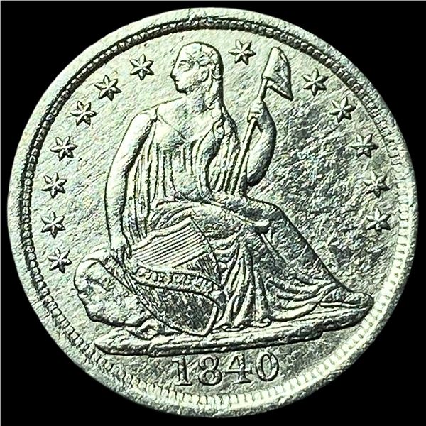 1840 Seated Liberty Half Dime CLOSELY UNCIRCULATED
