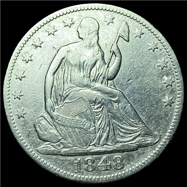 1848-O Silver Half Dollar CLOSELY UNCIRCULATED