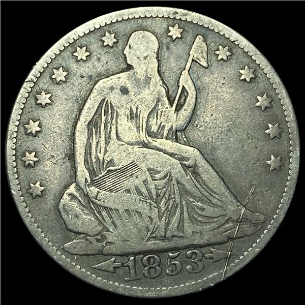 1853 Arrows Seated Liberty Half Dollar HIGH GRADE