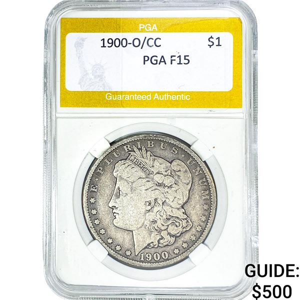 1900-O/CC Morgan Silver Dollar PGA F15
