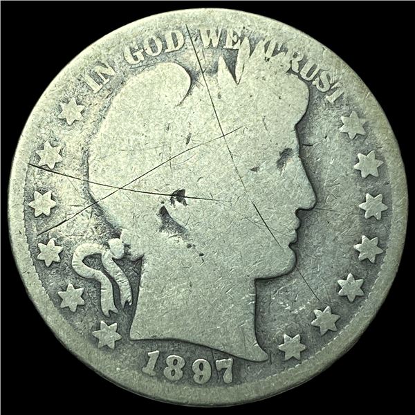 1897 Barber Half Dollar NICELY CIRCULATED